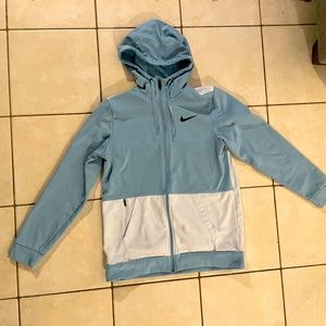 Nike Men’s Thermafit Blue/White Hoodie. Size Medium. Worn once, like new!